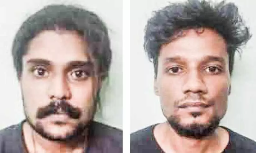 എം.ഡി.എം.എയും എയർഗണും മാരകായുധങ്ങളുമായി രണ്ടുപേർ പിടിയിൽ എം.ഡി.എം.എയും എയർഗണും മാരകായുധങ്ങളുമായി രണ്ടുപേർ പിടിയിൽ