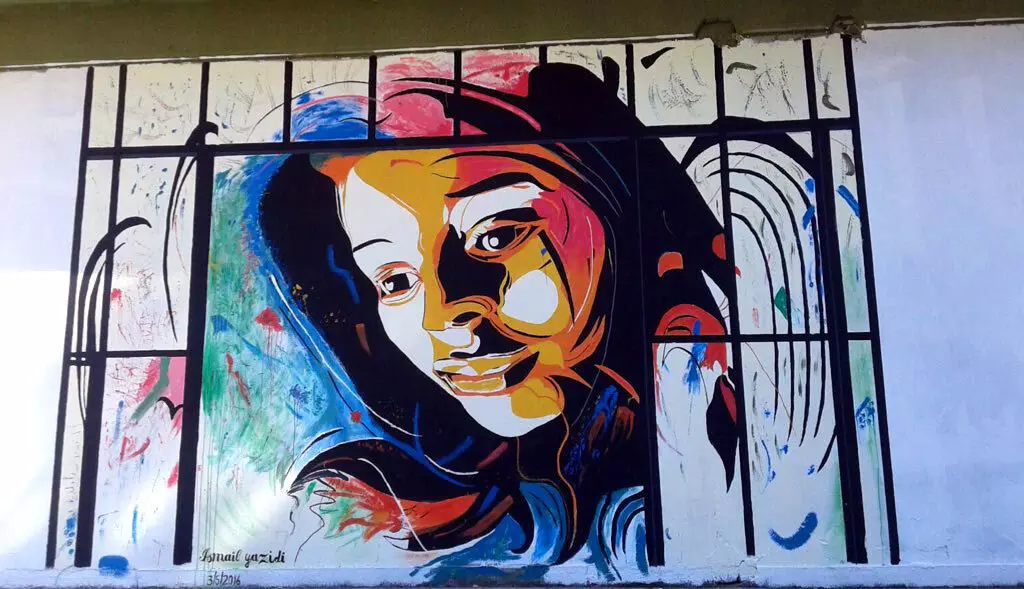 യസീദി അഭയാർഥി ക്യാമ്പിൽ നിന്നുള്ള ഒരു പെയിന്റിങ് ചിത്രം Credit: Lighthouse Relief/twitter യസീദി അഭയാർഥി ക്യാമ്പിൽ നിന്നുള്ള ഒരു പെയിന്റിങ് ചിത്രം Credit: Lighthouse Relief/twitter