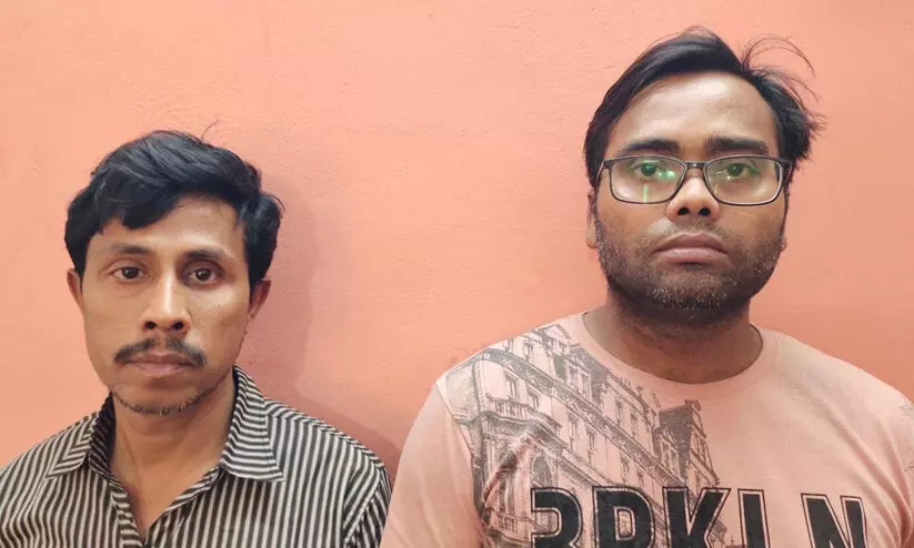 വ്യാജ രേഖകളുണ്ടാക്കി സ്വകാര്യ ആശുപത്രിയുടെ അക്കൗണ്ടിൽനിന്ന് 11 ലക്ഷം തട്ടിയെടുത്തു; രണ്ടുപേർ പിടിയിൽ