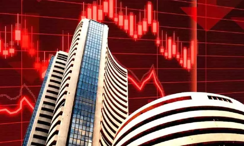 മൂന്നു ദിനത്തിനുശേഷം ഓഹരി വിപണിയിൽ തകർച്ച മൂന്നു ദിനത്തിനുശേഷം ഓഹരി വിപണിയിൽ തകർച്ച