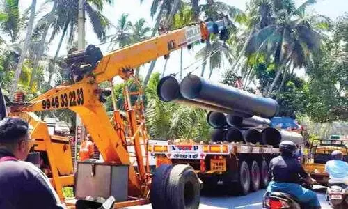 ജൽ ജീവൻ പദ്ധതി: പൊന്നാനിയിൽ പൈപ്പുകൾ എത്തിത്തുടങ്ങി