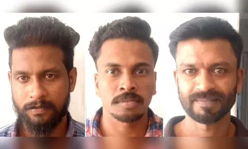 three arrested