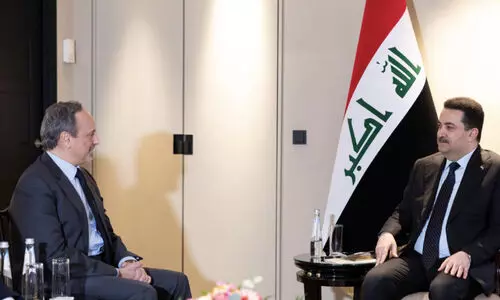 ഇ​റാ​ഖ് പ്ര​ധാ​ന​മ​ന്ത്രി​യു​മാ​യി ച​ർ​ച്ച ന​ട​ത്തി