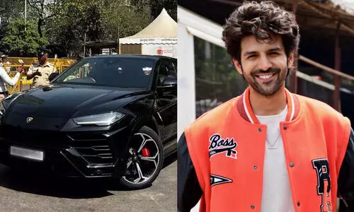 നടനാണെങ്കിലും നിയമം ലംഘിച്ചാൽ നടപടി;  കാർത്തിക് ആര്യന്റെ ലംബോർഗിനിയുടെ ചിത്രം  പോസ്റ്റ്  ചെയ്ത് പൊലീസ്