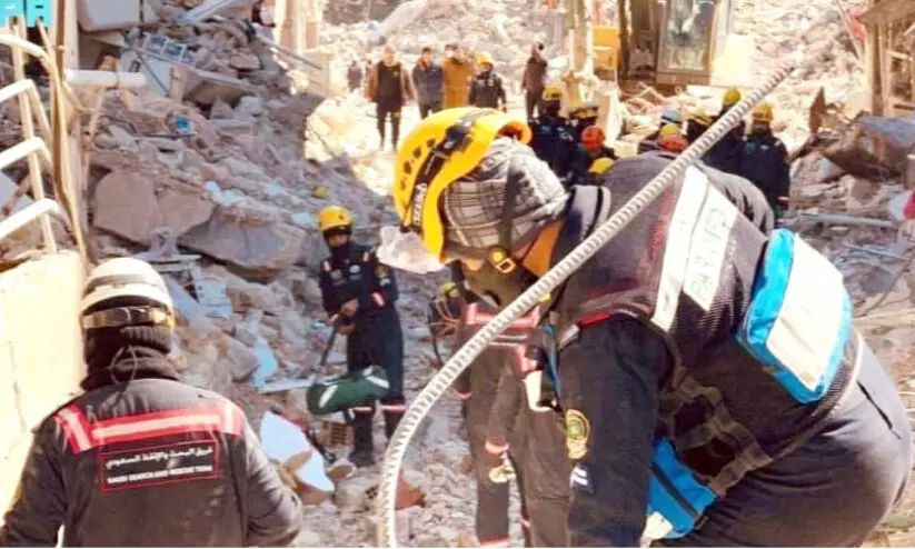 ഭൂ​ക​മ്പ ദു​രി​താ​ശ്വാ​സം; സൗ​ദി ഫ​ണ്ട് സ​മാ​ഹ​ര​ണം 38 കോ​ടി റി​യാ​ൽ ക​വി​ഞ്ഞു