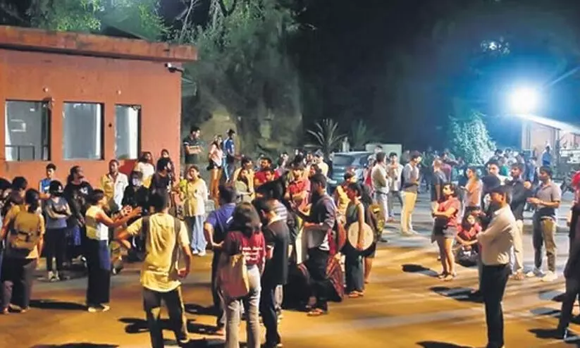 ABVP attacked students in JNU ABVP attacked students in JNU