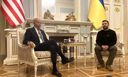 യുക്രെയ്നിൽ അപ്രതീക്ഷിത സന്ദർശനവുമായി ജോ ബൈഡൻ; സെലൻസ്കിയുമായി കൂടിക്കാഴ്ച നടത്തി