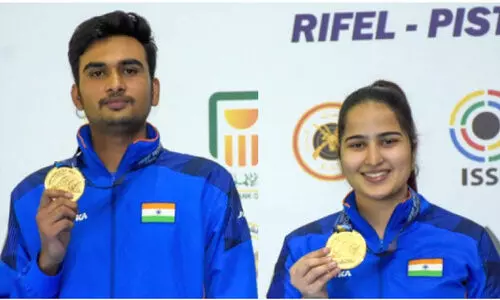 ഷൂ​ട്ടി​ങ് ലോ​ക​ക​പ്പ്: ഇ​ന്ത്യ​ക്ക് ര​ണ്ട് സ്വ​ർ​ണം