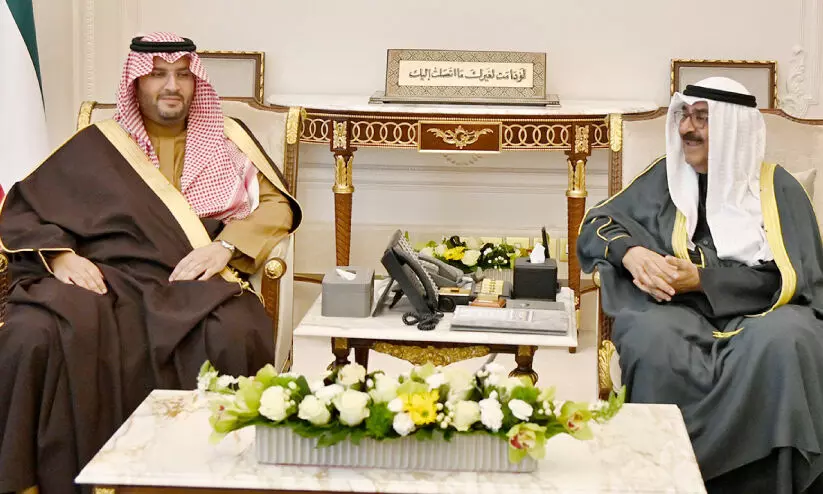 ഔ​ദ്യോ​ഗി​ക സ​ന്ദ​ർ​ശ​ന​ത്തി​നാ​യി സൗ​ദി സം​ഘം കു​വൈ​ത്തി​ൽ