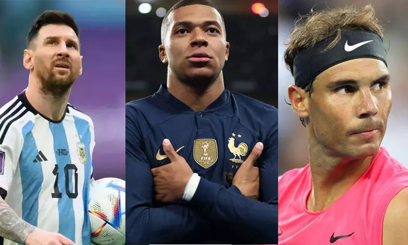 മെസ്സിയോട് മത്സരിക്കാൻ എംബാപ്പെയും നദാലും ഉൾപ്പെടെ അഞ്ചുപേർ; ലോകത്തെ മികച്ച പുരുഷ കായിക താരം ആരാവും?