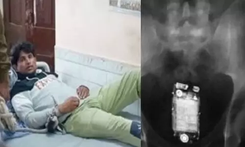 ജയിൽ പരിശോധനക്കിടെ മൊബൈൽ ഫോൺ വിഴുങ്ങി തടവുകാരൻ