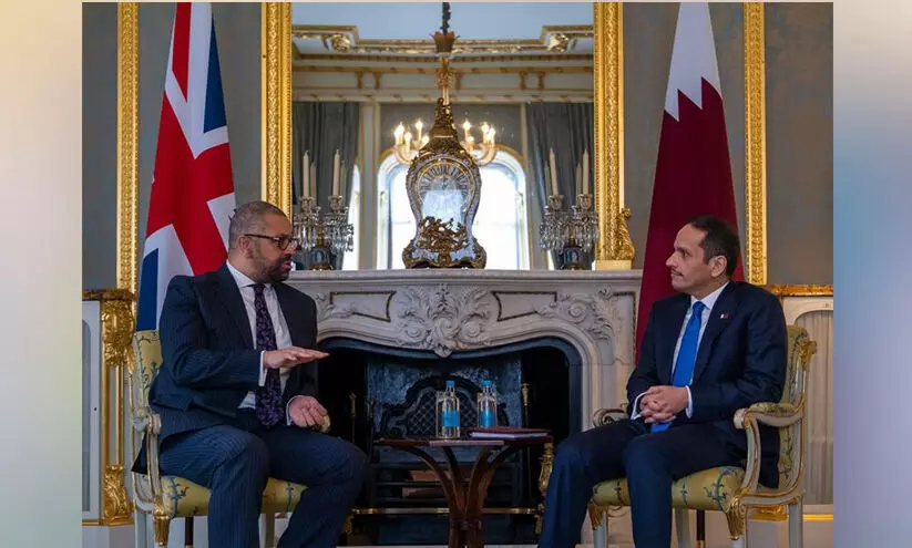 ഉ​പ​പ്ര​ധാ​ന​മ​ന്ത്രി​യും യു.​കെ സ്റ്റേ​റ്റ് സെ​ക്ര​ട്ട​റി​യും കൂ​ടി​ക്കാ​ഴ്ച ന​ട​ത്തി