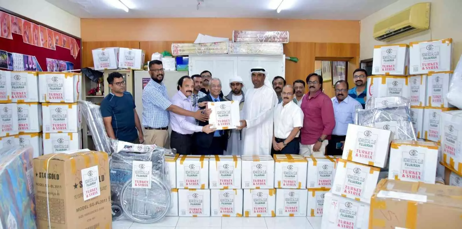 തുർക്കിയ-സിറിയ ഭൂചലനം: ഐ.എസ്.സി ഫുജൈറ സഹായം കൈമാറി