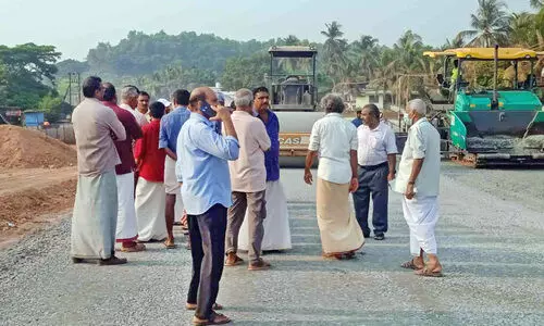 ദേശീയപാത നിർമാണ പ്രവൃത്തി വീണ്ടും തടഞ്ഞു