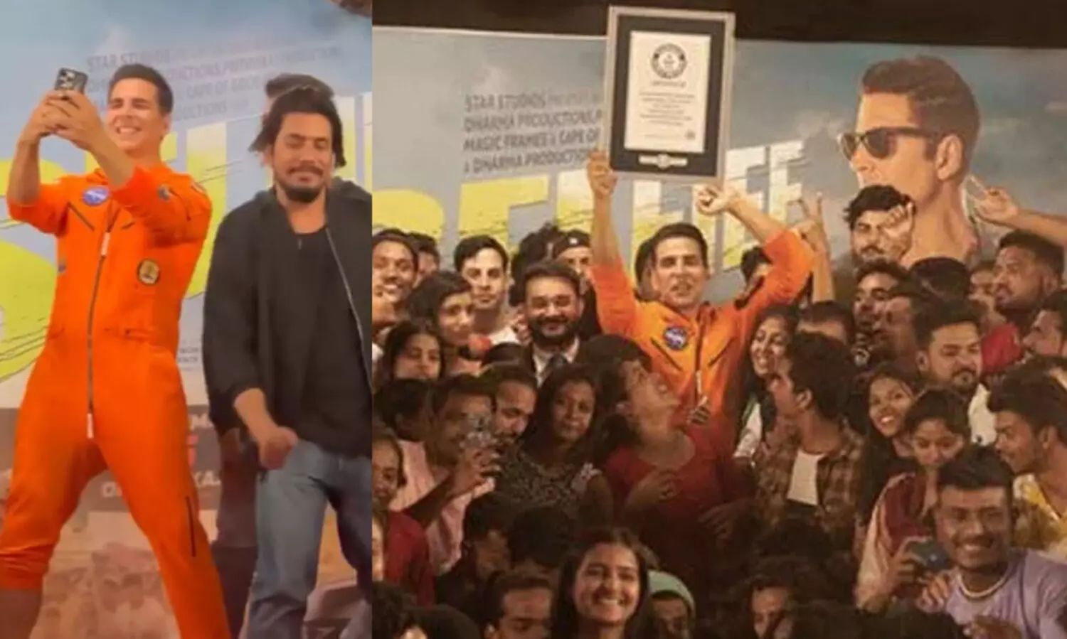 അക്ഷയ് കുമാർ ഇനി സെൽഫി രാജ; മൂന്ന് മിനിറ്റിൽ 184 സെല്‍ഫിയെടുത്ത് ഗിന്നസ് റെക്കോഡ്