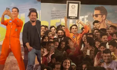 അക്ഷയ് കുമാർ ഇനി സെൽഫി രാജ; മൂന്ന് മിനിറ്റിൽ 184 സെല്‍ഫിയെടുത്ത് ഗിന്നസ് റെക്കോഡ്