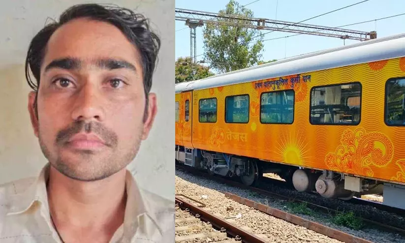 എറണാകുളത്ത് ട്രെയിൻ മിസ്സായി; ബോംബ് വെച്ചിട്ടുണ്ടെന്ന് വിളിച്ചുപറഞ്ഞ് അടുത്ത ട്രെയിനിൽ പിന്നാലെയെത്തി, രാജസ്ഥാൻ സ്വദേശി അറസ്റ്റിൽ എറണാകുളത്ത് ട്രെയിൻ മിസ്സായി; ബോംബ് വെച്ചിട്ടുണ്ടെന്ന് വിളിച്ചുപറഞ്ഞ് അടുത്ത ട്രെയിനിൽ പിന്നാലെയെത്തി, രാജസ്ഥാൻ സ്വദേശി അറസ്റ്റിൽ