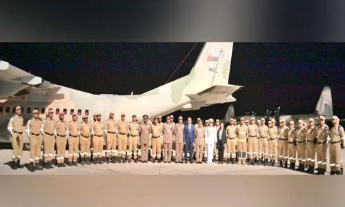 ഒ​മാ​ൻ റെ​സ്​​ക്യൂ ടീം ​തു​ർ​ക്കി​യ​യി​ൽ​നി​ന്ന്​ മ​ട​ങ്ങി