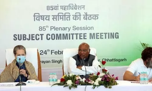 കോൺഗ്രസ് പ്ലീനറി സമ്മേളനത്തെ തകർക്കാൻ ബി.ജെ.പി ശ്രമിച്ചുവെന്ന് മല്ലികാർജുൻ ഖാർഗെ