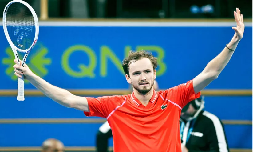 ഖ​ത്ത​ർ ഓ​പ​ൺ ടെ​ന്നി​സ്: മ​റെ വീ​ണു; ചാ​മ്പ്യ​ൻ മെ​ദ്‍വ​ദേ​വ്