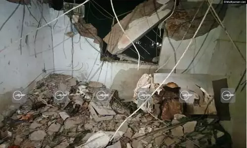 കരിമരുന്ന് സ്ഫോടനത്തിൽ വീട് തകർന്നു, ആറുപേർക്ക് പരിക്ക്, മൂന്ന് വീടുകൾ ഭാഗികമായി തകർന്നു; ഭൂമികുലുക്കമെന്ന് കരുതി ആളുകൾ ഭയന്നോടി