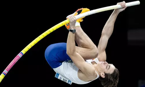 പോൾവോൾട്ട് ലോക റെക്കോഡ് വീണ്ടും തിരുത്തി ഡുപ്ലന്റിസ്