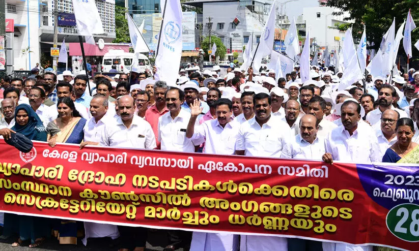 Traders protest, tax hike