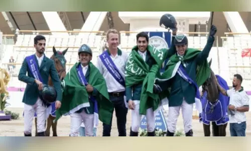 പാ​രി​സ് ഒ​ളി​മ്പി​ക്സി​ന് യോ​ഗ്യ​ത നേ​ടി സൗ​ദി ഷോ ​ജം​പി​ങ് ടീം