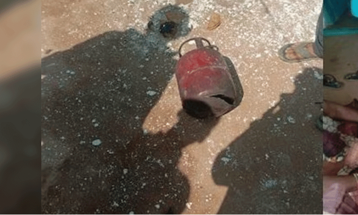 Five people including the grooms mother died when the cylinder exploded during the wedding ceremony