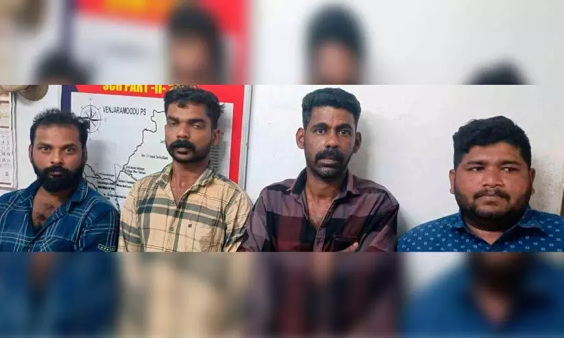 വീടുകയറി ആക്രമണം: നാലുപേർ അറസ്റ്റിൽ