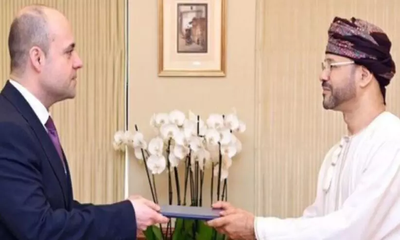 സു​ല്‍ത്താ​ന് യു​ക്രെ​യ്​​ന്‍ പ്ര​സി​ഡ​ന്റി​ന്റെ സ​ന്ദേ​ശം കൈ​മാ​റി