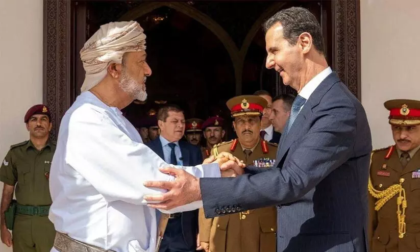 ഭൂകമ്പ ദുരിതാശ്വാസം; ഒമാന് നന്ദിപറഞ്ഞ് സിറിയൻ അംബാസഡർ ഭൂകമ്പ ദുരിതാശ്വാസം; ഒമാന് നന്ദിപറഞ്ഞ് സിറിയൻ അംബാസഡർ