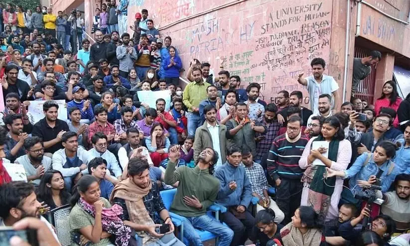 New JNU rules fine dharna admission cancellation for violence