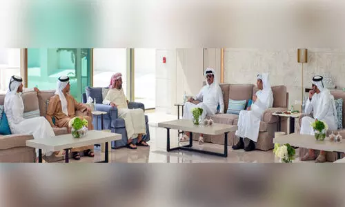 യു.​എ.​ഇ സു​ര​ക്ഷ ഉ​പ​ദേ​ഷ്ടാ​വു​മാ​യി അ​മീ​റി​ന്റെ കൂ​ടി​ക്കാ​ഴ്ച