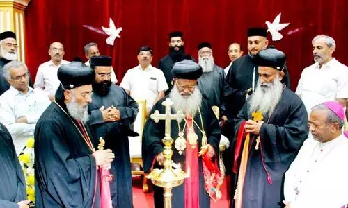 കാ​തോ​ലി​ക്ക ബാ​വ​ക്ക് സ്വീ​ക​ര​ണം