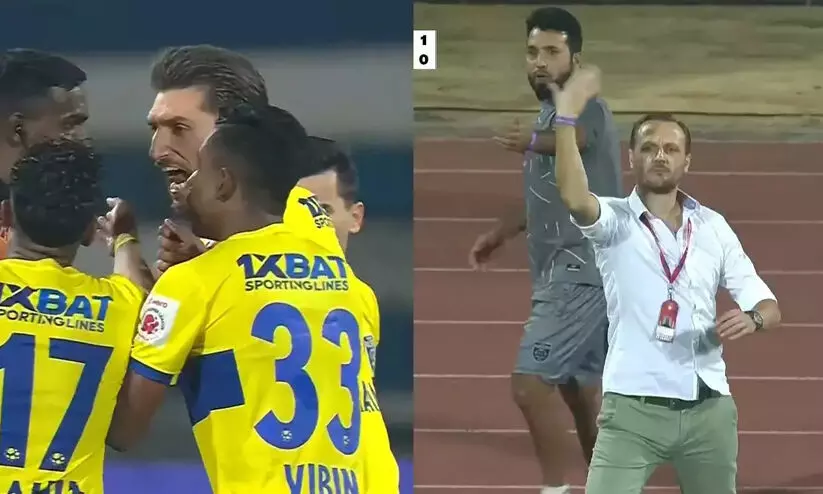 കണ്ഠീരവ സ്റ്റേഡിയത്തിൽ നാടകീയ രംഗങ്ങൾ; ഗോളിൽ തർക്കം; മൈതാനം വിട്ട് ബ്ലാസ്റ്റേഴ്സ് താരങ്ങൾ; ബംഗളൂരു സെമിയിൽ