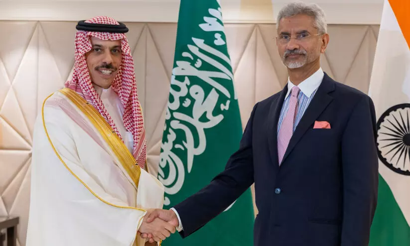 സൗദി, ഇന്ത്യൻ വിദേശകാര്യമന്ത്രിമാർ കൂടിക്കാഴ്​ച നടത്തി