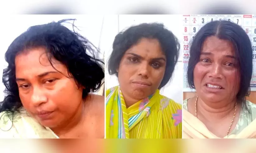 ബ​സി​ൽ മാ​ല​മോ​ഷ​ണ ശ്ര​മം: മൂ​ന്ന്​ സ്ത്രീ​ക​ൾ പി​ടി​യി​ൽ