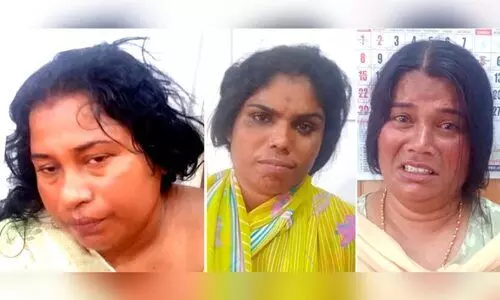 ബ​സി​ൽ മാ​ല​മോ​ഷ​ണ ശ്ര​മം: മൂ​ന്ന്​ സ്ത്രീ​ക​ൾ പി​ടി​യി​ൽ