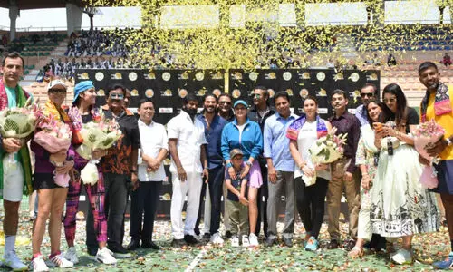 സാനിയയുടെ വി​ട​വാ​ങ്ങ​ൽ മ​ത്സ​ര​ത്തി​ന് വേ​ദി​യാ​യി ലാ​ൽ ബ​ഹാ​ദൂ​ർ സ്റ്റേ​ഡി​യ​ത്തി​ലെ ടെ​ന്നി​സ് കോം​പ്ല​ക്സ്