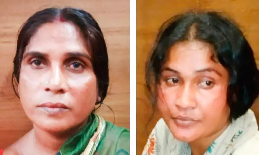 സ്വർണമാല കവർന്ന കേസ്: നാടോടി യുവതികൾ പൊലീസ് കസ്റ്റഡിയിൽ സ്വർണമാല കവർന്ന കേസ്: നാടോടി യുവതികൾ പൊലീസ് കസ്റ്റഡിയിൽ