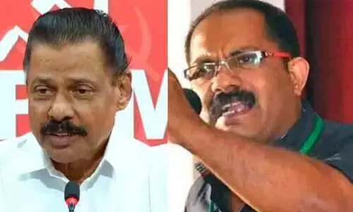 Muslim League leader km shaji Muslim League leader km shaji