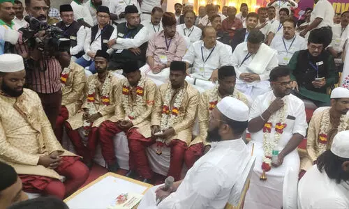 മുസ്‍ലിം ലീഗ് പ്ലാറ്റിനം ജൂബിലി സമ്മേളനത്തിന് തുടക്കം; സമൂഹ വിവാഹം സംഘടിപ്പിച്ചു