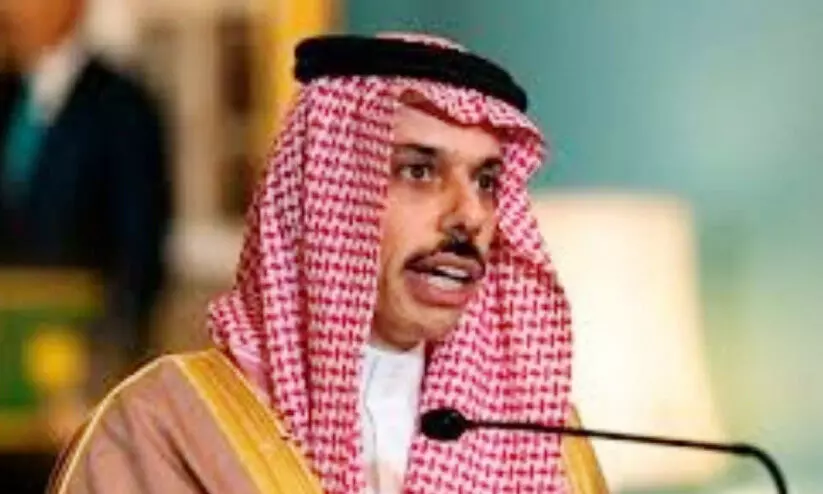 സൗദി വിദേശകാര്യ മന്ത്രി അമീർ ഫൈസൽ ബിൻ ഫർഹാൻ സൗദി വിദേശകാര്യ മന്ത്രി അമീർ ഫൈസൽ ബിൻ ഫർഹാൻ