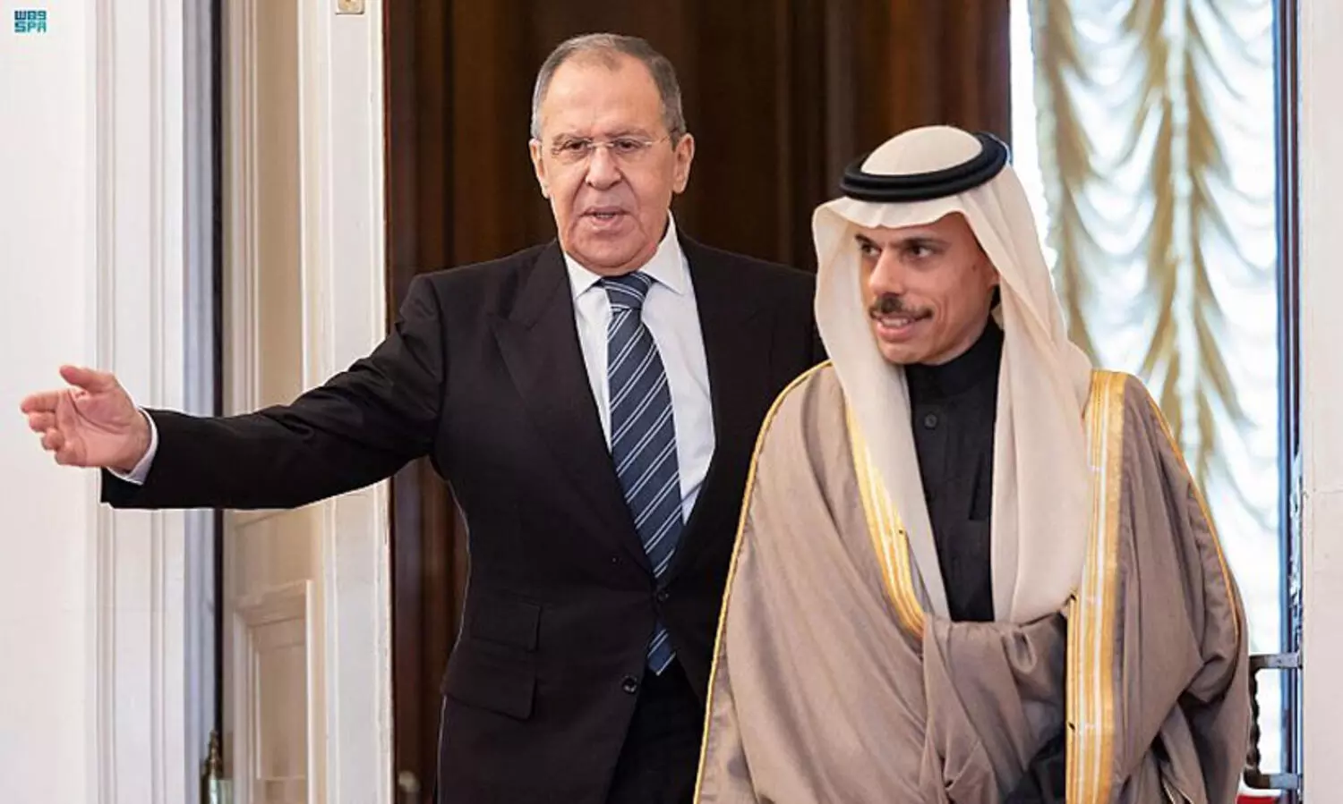 Amir Faisal bin Farhan, Sergey Lavrov