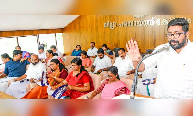 കോ​ട്ട​യം ജില്ല പഞ്ചായത്ത് ബജറ്റ്:​ സേവ് കോട്ടയം, സേഫ് കോട്ടയം