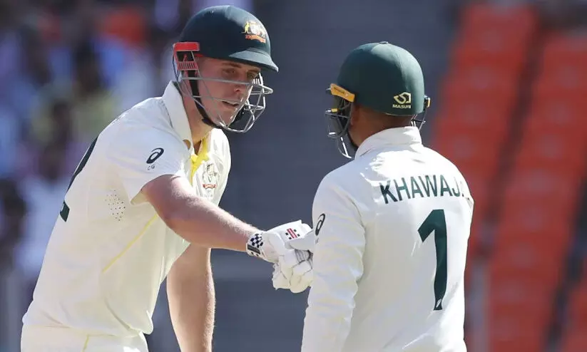 ഗ്രീനിനും സെഞ്ച്വറി, പിടിതരാതെ ഖാജ; ആസ്ട്രേലിയ കൂറ്റൻ സ്കോറിലേക്ക്