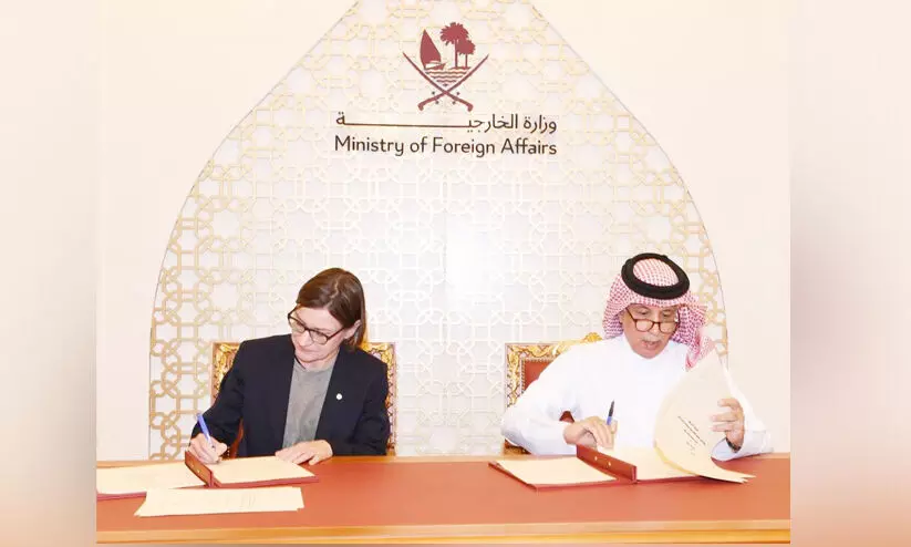 ദോഹയിൽ ആസ്ഥാനം; ഖത്തറും ഇന്റർനാഷനൽ റെഡ്‌ക്രോസും കരാർ ഒപ്പുവെച്ചു