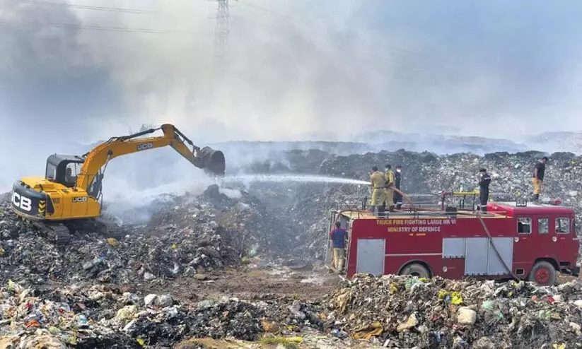 ബ്രഹ്മപുരം: സംസ്ഥാനത്തെ ഏറ്റവും വലിയ മനുഷ്യ നിർമിത ദുരന്തമെന്ന് പ്രതിപക്ഷം