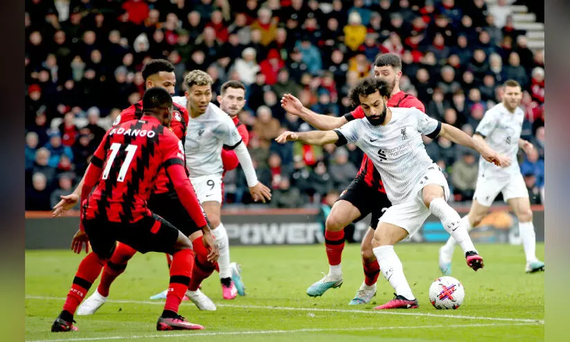 ഇംഗ്ലീഷ് പ്രീമിയർ ലീഗ്; ബോൺമൗത്തിനോട് തോറ്റ് ലിവർപൂൾ ഇംഗ്ലീഷ് പ്രീമിയർ ലീഗ്; ബോൺമൗത്തിനോട് തോറ്റ് ലിവർപൂൾ